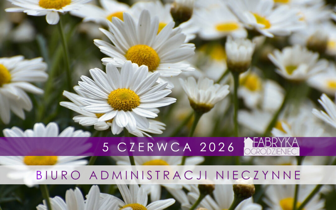Biuro nieczynne 5 czerwca